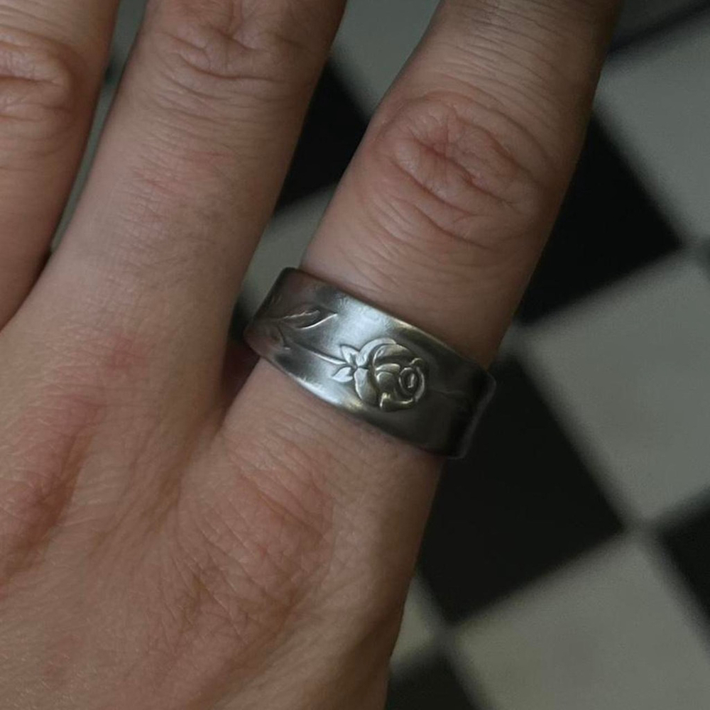 Silver Spoon Ring - image 1